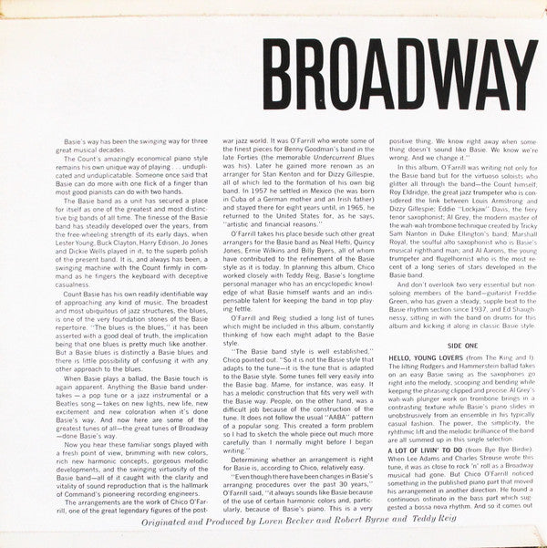 Count Basie Orchestra : Broadway Basie's Way (LP, Album, Gat)