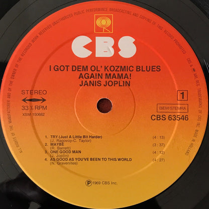 Janis Joplin : I Got Dem Ol' Kozmic Blues Again Mama! (LP, Album, RE)