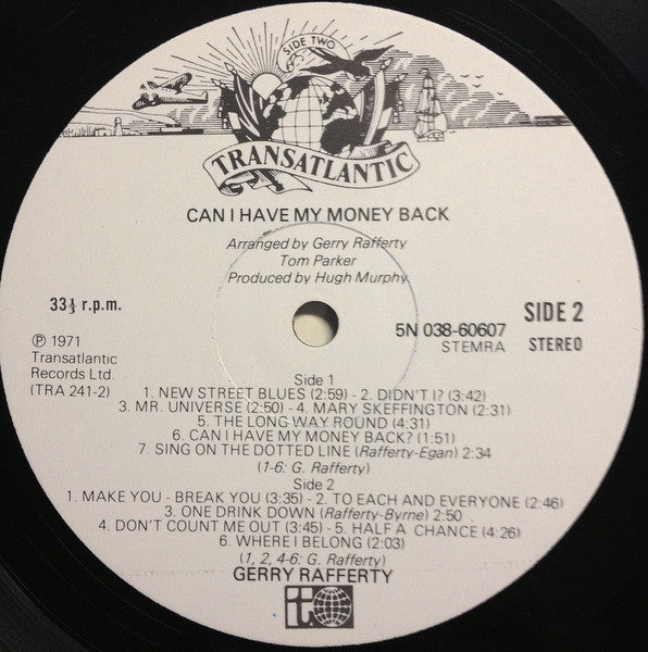 Gerry Rafferty : Can I Have My Money Back? (LP, Album, RE)