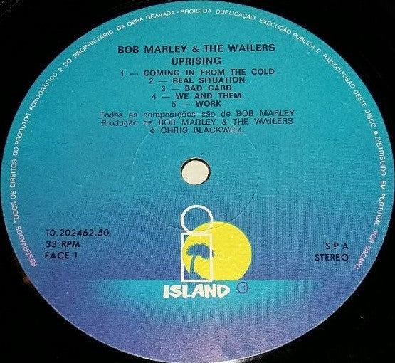 Bob Marley & The Wailers : Uprising (LP, Album, RE)