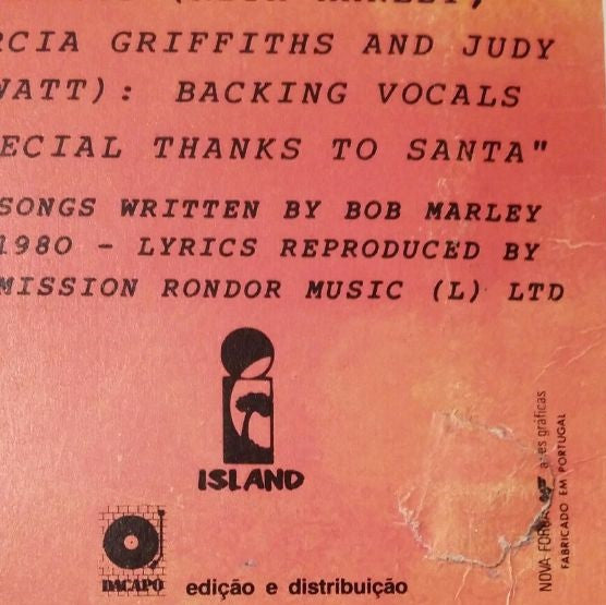 Bob Marley & The Wailers : Uprising (LP, Album, RE)