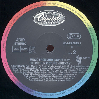 Various : Rocky V (Music From And Inspired By The Motion Picture) (LP, Comp)