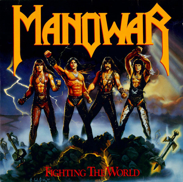 Manowar : Fighting The World (LP, Album)