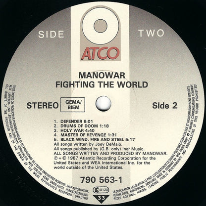 Manowar : Fighting The World (LP, Album)