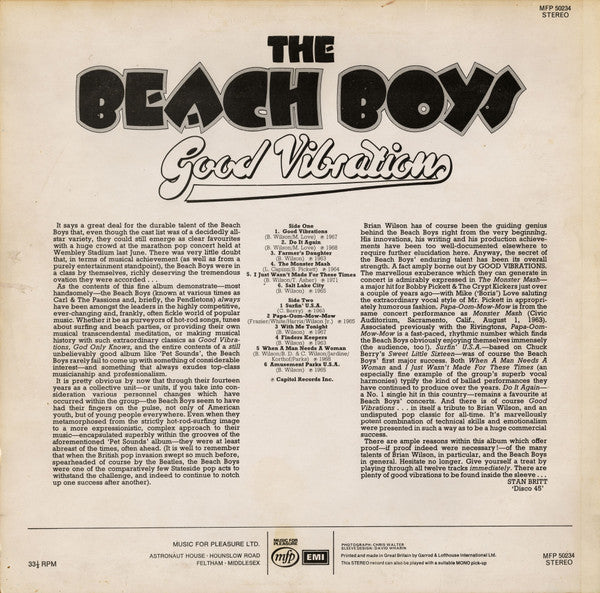 The Beach Boys : Good Vibrations (LP, Comp)