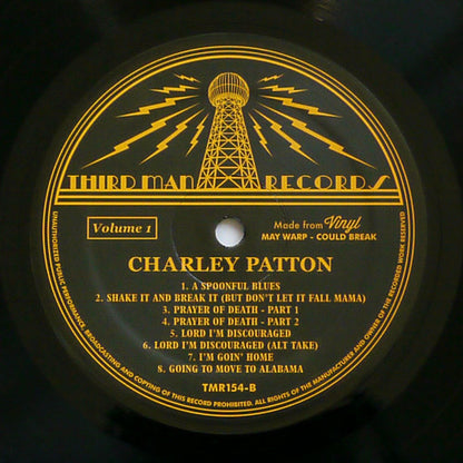 Charley Patton : Volume 1 (Complete Recorded Works In Chronological Order June 14, 1929 To Late November / Early December 1929) (LP, Comp, MP, M/Print)