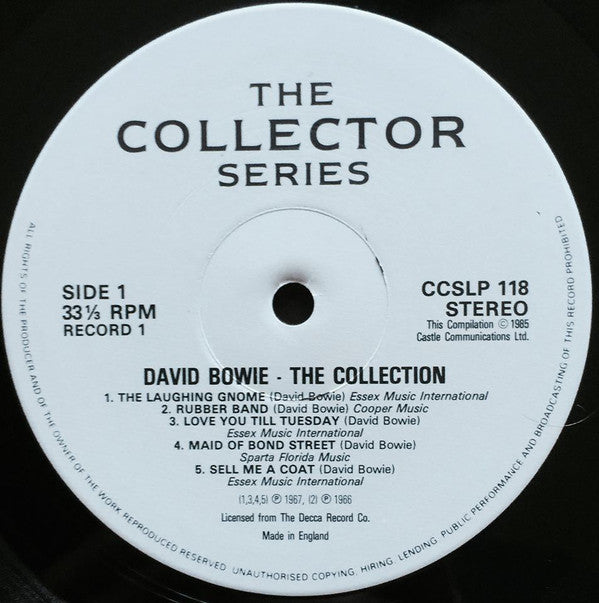 David Bowie : The Collection (2xLP, Comp)