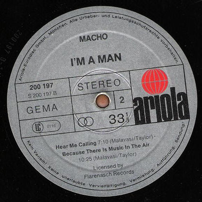 Macho : I'm A Man (LP, Album)