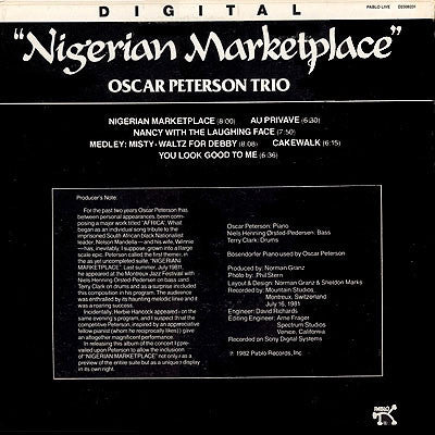 The Oscar Peterson Trio : Nigerian Marketplace (LP, Album)