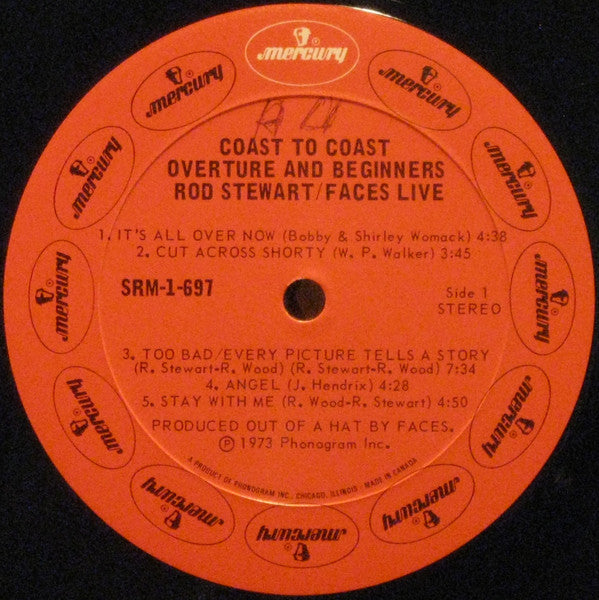 Rod Stewart / Faces (3) : Live Coast To Coast  - Overture And Beginners (LP, Album, Gat)