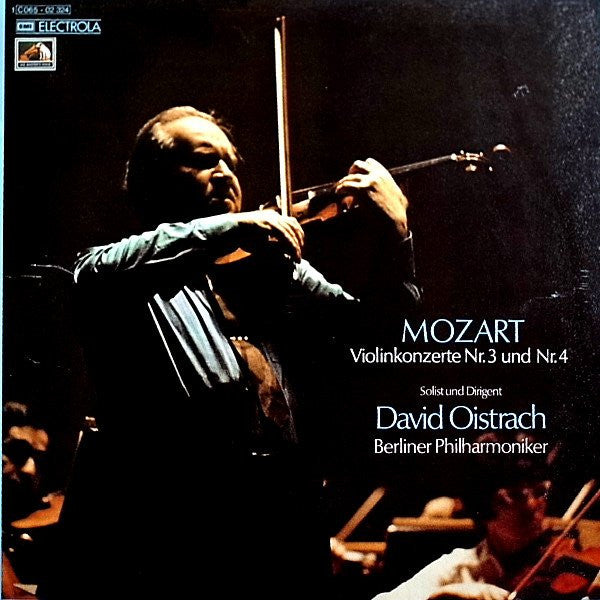 Wolfgang Amadeus Mozart - David Oistrach, Berliner Philharmoniker : Violinkonzert Nr.3 / Violinkonzert Nr.4 (LP)