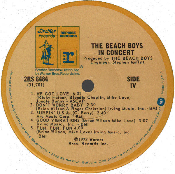 The Beach Boys : The Beach Boys In Concert (2xLP, Album, RE, Jac)
