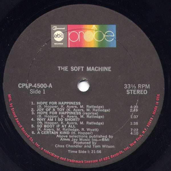 Soft Machine : The Soft Machine (LP, Album, Unc)