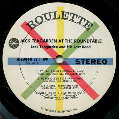 Jack Teagarden : Jack Teagarden At The Roundtable (LP, Album)