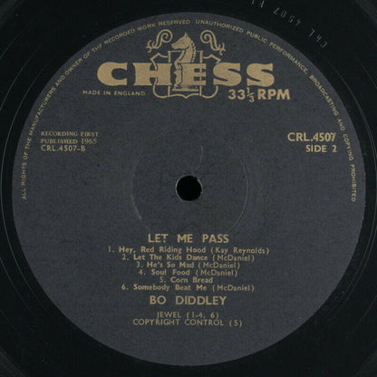 Bo Diddley : Let Me Pass (LP, Mono)