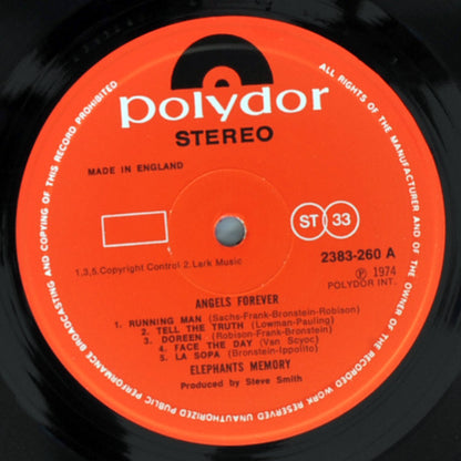 Elephants Memory : Angels Forever (LP, Album)