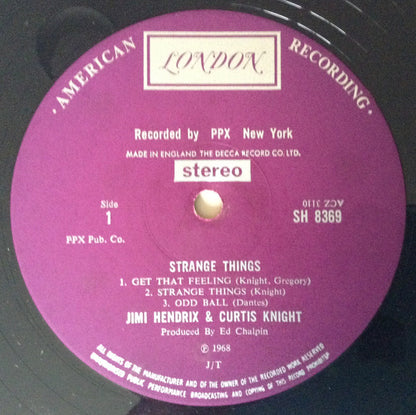 Jimi Hendrix & Curtis Knight : Strange Things (LP)
