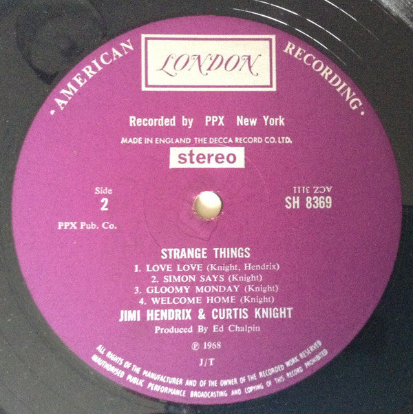 Jimi Hendrix & Curtis Knight : Strange Things (LP)