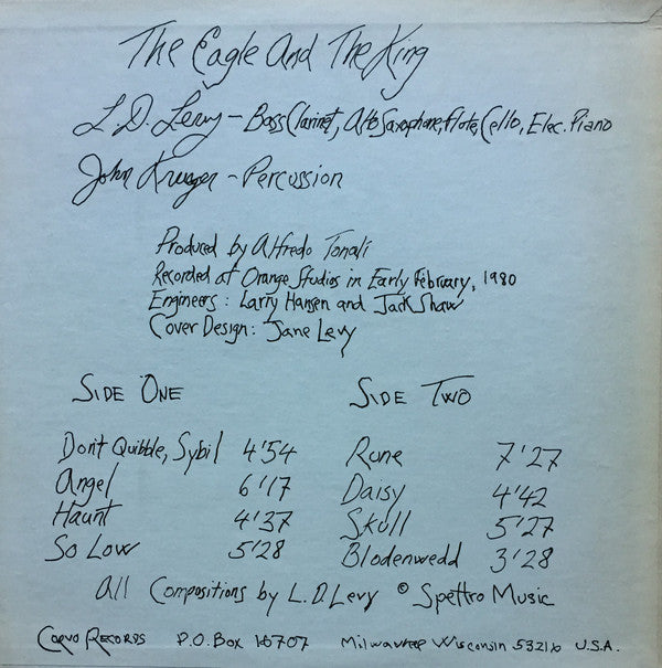 L.D. Levy : The Eagle And The King (LP, Album)