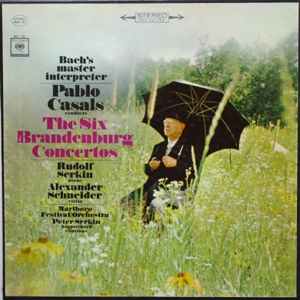 Johann Sebastian Bach / Pablo Casals : Conducts: The Six Brandenburg Concertos (2xLP, RE + LP, RE, Bon + Box, RE)