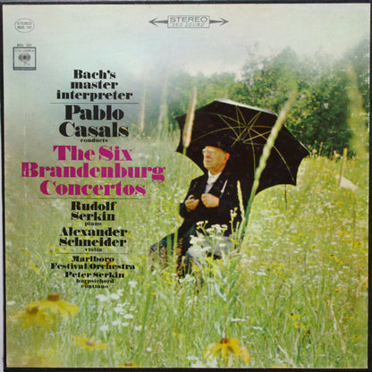 Johann Sebastian Bach / Pablo Casals : Conducts: The Six Brandenburg Concertos (2xLP, RE + LP, RE, Bon + Box, RE)