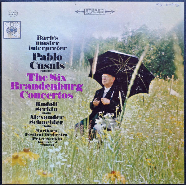 Johann Sebastian Bach / Pablo Casals : Conducts: The Six Brandenburg Concertos (2xLP, RE + LP, RE, Bon + Box, RE)