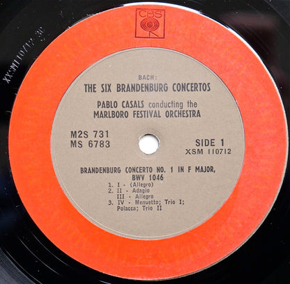 Johann Sebastian Bach / Pablo Casals : Conducts: The Six Brandenburg Concertos (2xLP, RE + LP, RE, Bon + Box, RE)