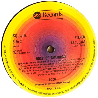 Poco (3) : Rose Of Cimarron (LP, Album)