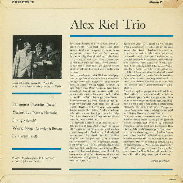 Alex Riel Trio : Alex Riel Trio (10")