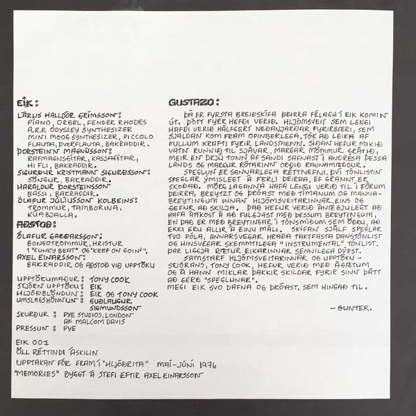 Eik : Speglun (LP, Album)