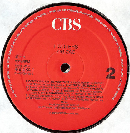 The Hooters : Zig Zag (LP, Album)