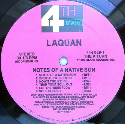 Laquan : Notes Of A Native Son (LP, Album, Ltd)