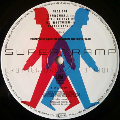 Supertramp : Brother Where You Bound (LP, Album, Emb)