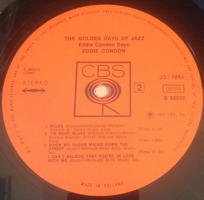 Eddie Condon : Eddie Condon Days (2xLP, Comp)