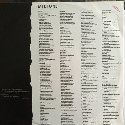 Milton Nascimento : Miltons (LP, Album)