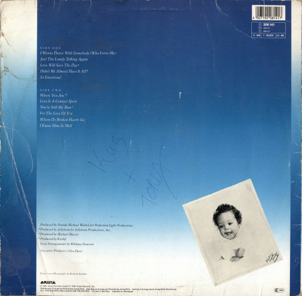 Whitney Houston : Whitney (LP, Album)