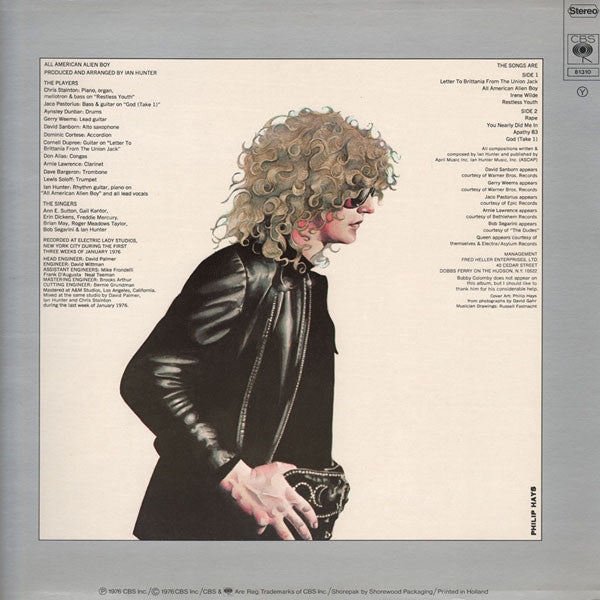 Ian Hunter : All American Alien Boy (LP, Album)