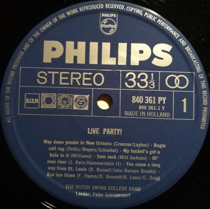 The Dutch Swing College Band : Live Party! (LP, Album)