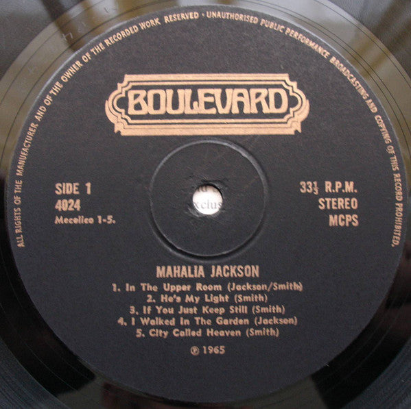 Mahalia Jackson : Mahalia Jackson (LP, Comp, RE)