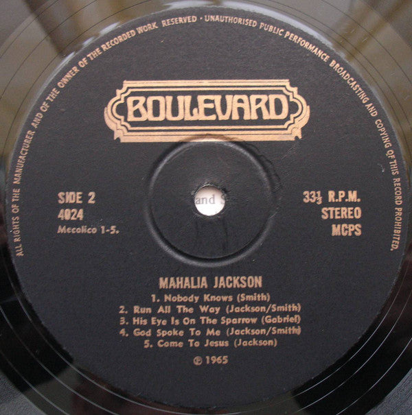 Mahalia Jackson : Mahalia Jackson (LP, Comp, RE)