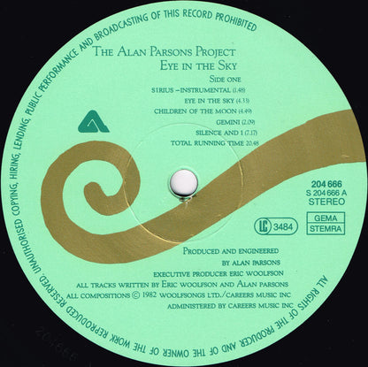 The Alan Parsons Project : Eye In The Sky (LP, Album)