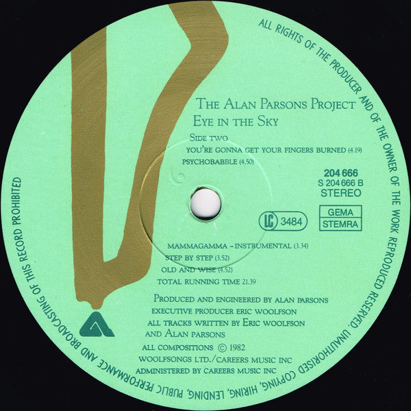 The Alan Parsons Project : Eye In The Sky (LP, Album)