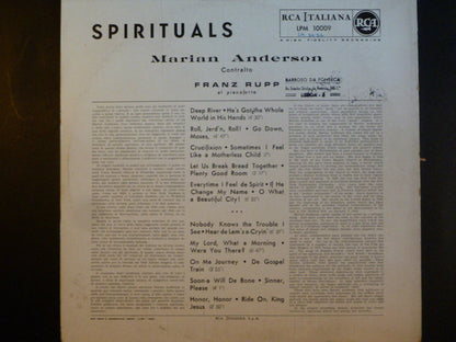 Marian Anderson : Spirituals (LP, Album)