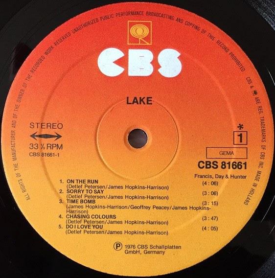 Lake (2) : Lake (LP, Album)