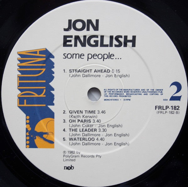 Jon English (3) & The Foster Brothers (2) : Some People... (LP, Album)