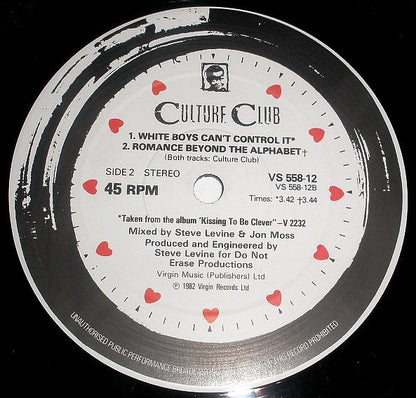 Culture Club : Time (Clock Of The Heart) (12", Single, M/Print)
