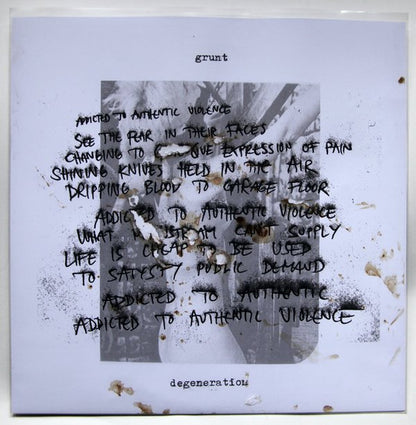 Grunt : Degeneration (LP, Ltd, Num)