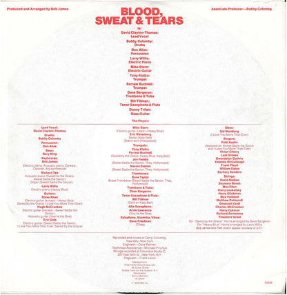 Blood, Sweat And Tears : More Than Ever (LP, Album, Promo)