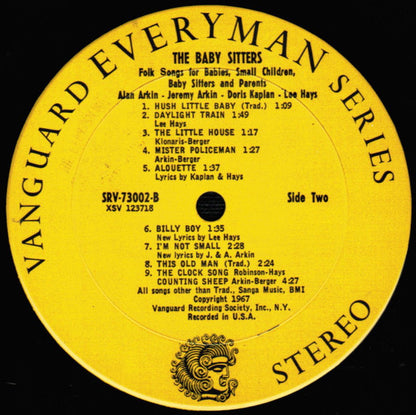 The Baby Sitters : Folk Songs For Babies, Small Children, Parents And Baby Sitters (LP, RE)