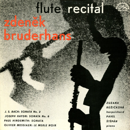 Zdeněk Bruderhans : Flute Recital (LP, Album, Mono, RP)